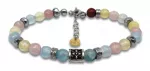 Bracelet with Natural Stones of Assorted Colors (AGI311/B)