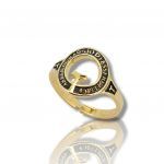 Δαχτυλίδι απο επιχρυσωμένο ασήμι 925° “Abbi il coraggio di essere felice” (AGI266 A-O)