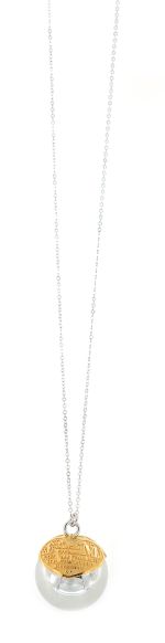 Aσημένιο επιπλατινωμένο κολιέ 