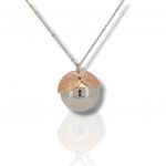 Silver platinum plated necklace 