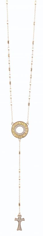 Collana in argento rosario 