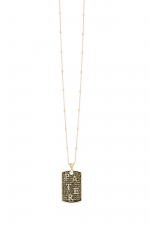 PATER necklace in 925° platinum-plated silver (AGI262 C-O)