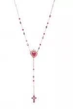 Rosario ICONA Lumae COR - Rosè Zirconi Rubino (AGI301/C)
