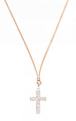 Icona Platinum plated silver 925º Cross  (code AGI361/C-A)