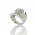 Platinum plated silver  925° star ring (code FC0011390)