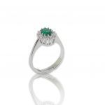 Platinum plated silver  925° KATE ring (code FC002039)