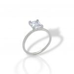 Silver single synthetic stone ring 925°  (code FC002791)