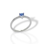 Ασημένιο δαχτυλίδι απο επιπλατινωμένο ασήμι 925°  (code FCM002816)