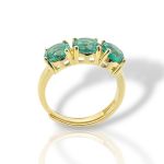 Ασημένιο δαχτυλίδι απο επιχρυσωμένο ασήμι 925° (code FC002863)