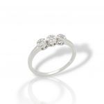 Platinum plated silver 925° ring (code FC003830)