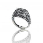 Platinum plated silver  925° ring (code FC003932)