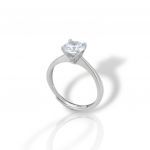 Silver single synthetic stone ring 925°  (code FC004106)