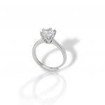 Silver single synthetic stone ring 925°  (code FC004868)
