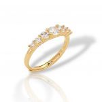 Silver ring made of gold-plated 925 silver (code FC005565)