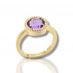 Gold plated silver 925° ring (code FC006494)