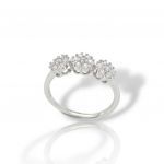 Platinum plated silver 925° ring (code FC006861)