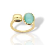 Ασημένιο δαχτυλίδι απο επιχρυσωμένο ασήμι 925° (code FC007475)