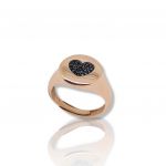 Anello cuore in argento 925° dorato (code FC001662)