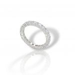 Platinum plated silver 925° ring  (code FCM2798)