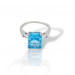 Platinum plated silver 925° ring (code FCM2799)