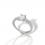 Platinum plated silver 925° ring (code FCM2801)