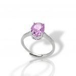 Platinum plated silver  925° ring (code FCM2804)