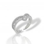 Platinum plated silver 925° ring (code FCM2805)