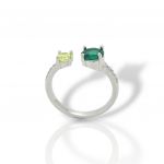 Anello in argento 925° rodiato (code FCM2755)