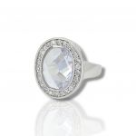 Platinum plated silver 925° ring (code M2877)