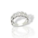 Ασημένιο δαχτυλίδι απο επιπλατινωμένο ασήμι 925° (code FCM002815)