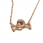 Rose gold plated silver 925º skull bracelet (codeFC1983)