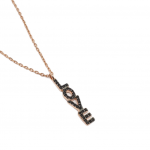 Rose gold plated silver 925° LOVE necklace codeFC1938