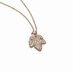 Rose gold plated silver 925° leaf necklace codeAM1949