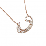 Rose gold plated silver 925° embryo necklace codeAM1931