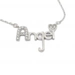 Platinum plated silver 925º angel necklace codeFC001635