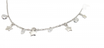 Platinum plated silver 925º star necklace codeFC004743