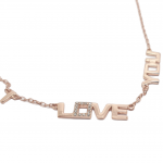 Rose gold plated silver 925° I LOVE YOU necklace codeFC003592