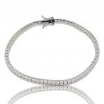 Platinum plated silver 925º riviera bracelet 2.0mm (code FC004370)