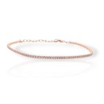 Ριβιέρα ασημένια 925° επιχρυσωμένη ροζ (code FC008619)