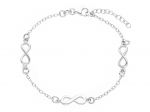  Platinum plated silver 925° bracelet with infinity symbols (code S2237191)