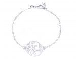  Platinum plated silver 925° bracelet with the tree of life (code S223815)