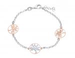 Platinum plated silver 925° bracelet with the tree of life (code S231953)