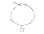 Βracciale Stelle in argento 925° rodiato (code S233540)