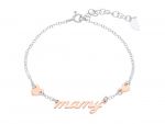 Platinum plated silver 925° mommy bracelet (code S234192)