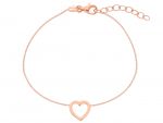 Bracciale Cuore in argento 925° dorato (code S243055)