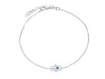  Platinum plated silver 925° FATIMA bracelet (code S256635)