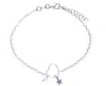 Bracciale Cuore - Stella in argento 925° rodiato (code S260871)