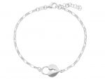 Bracciale Cuore - Lucchetto in argento 925° rodiato (code S266971)