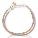 Rose gold plated silver 925º riviera bracelet 2.8mm (code FCM2707)