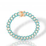 Rose gold plated silver 925º bracelet (code FCM002737)
